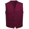 V65 Signature Burgundy Tailored 2 Pocket Unisex Vest (Small)